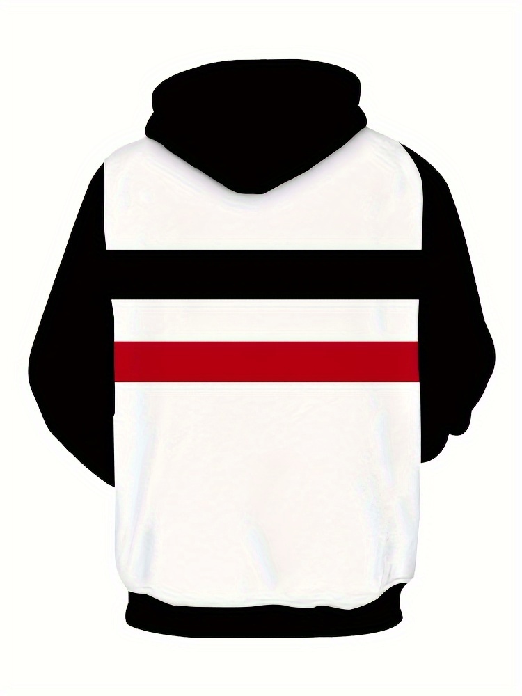 mens plus size hoodie with pullover polyester machine washable plus size details 4