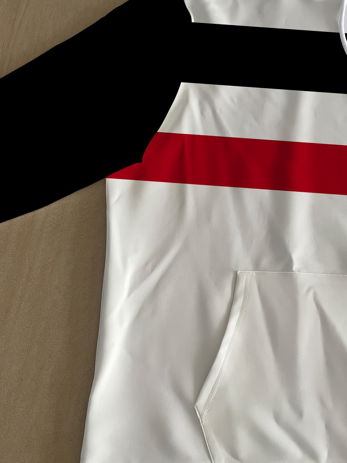 mens plus size hoodie with pullover polyester machine washable plus size details 6