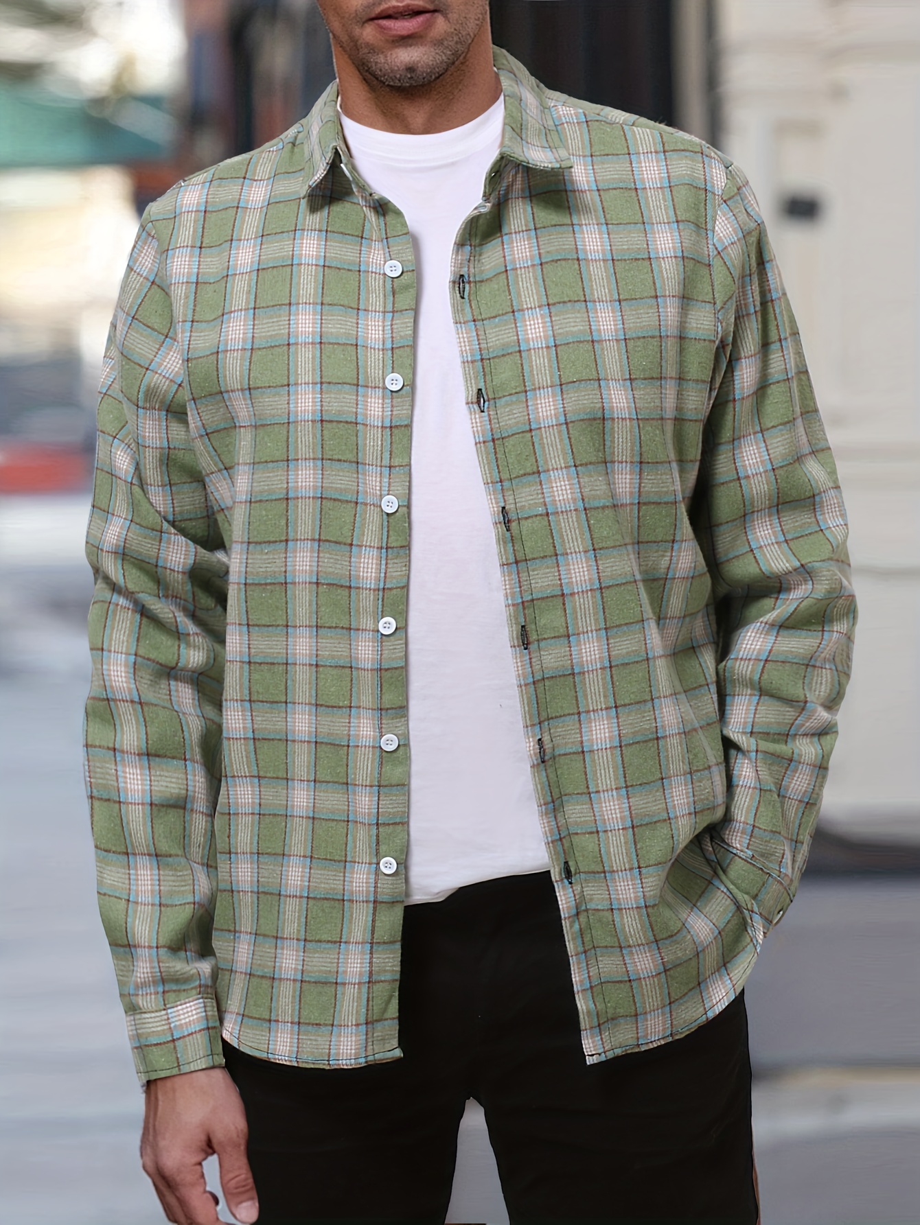 plus size mens shirt oversized long sleeve shirt for mens clothing details 10